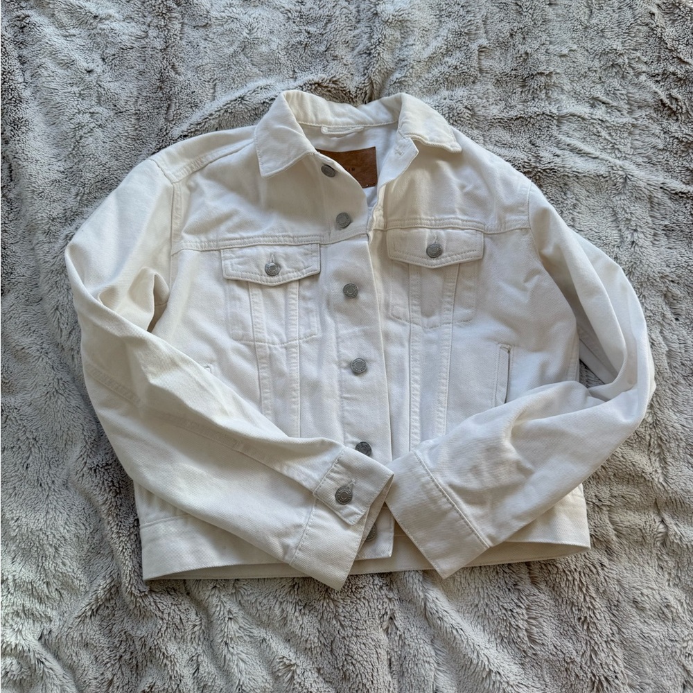 H&M White Denim Jacket